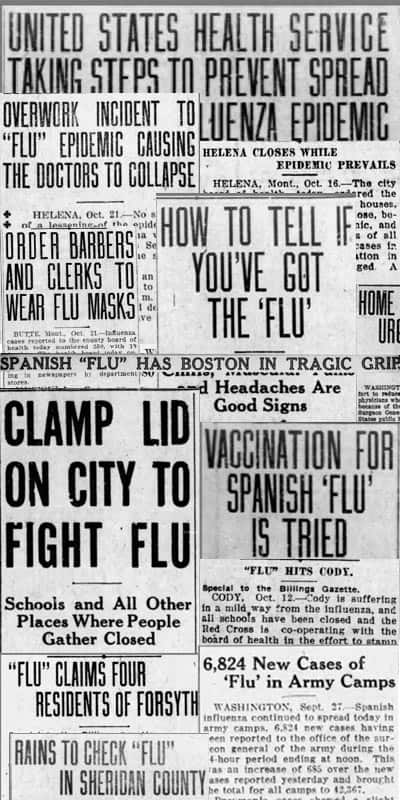 Pandemic Collage of Headlines