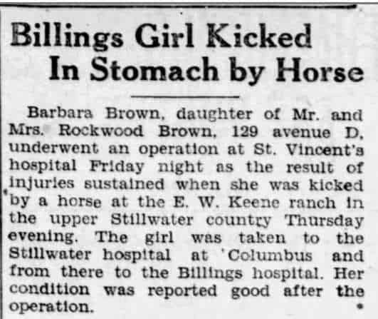 Girl Kicked by Horse